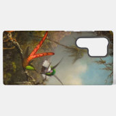 二羽のハミングバードのヒードを持つラン SAMSUNG GALAXYケース (裏面横)