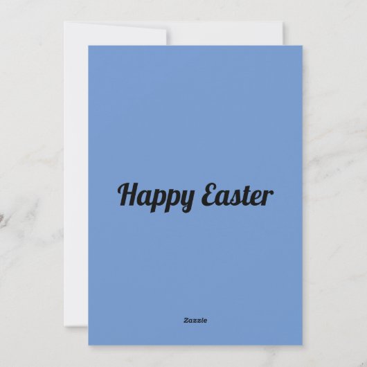 二羽のバニーウサギと花 シーズンカード (裏面)