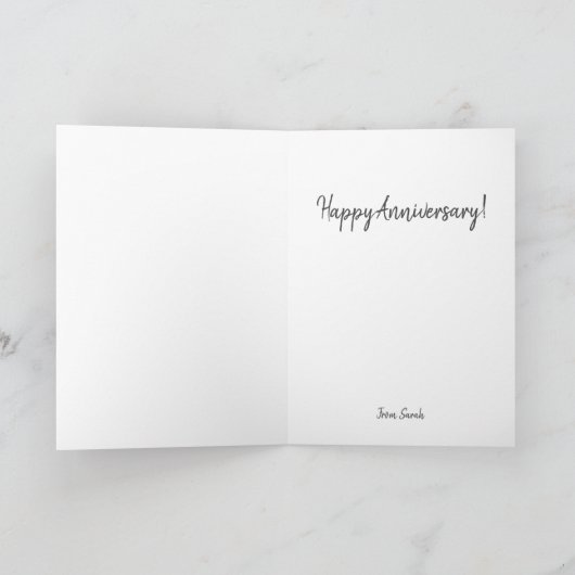 二羽のフクロウのひながインク絵画を吸う カード (内部)