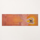 二羽のフラミンゴが恋をしている ヨガマット (裏面(横))