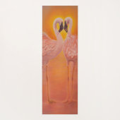 二羽のフラミンゴが恋をしている ヨガマット (裏面)