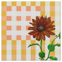 二羽の格子状のひまわり