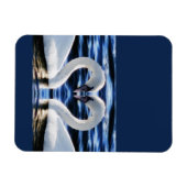 二羽の白鳥 マグネット (横)