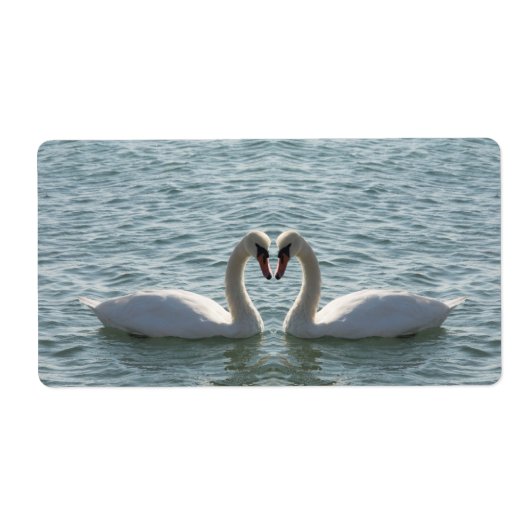二羽の白鳥 ラベル (正面)
