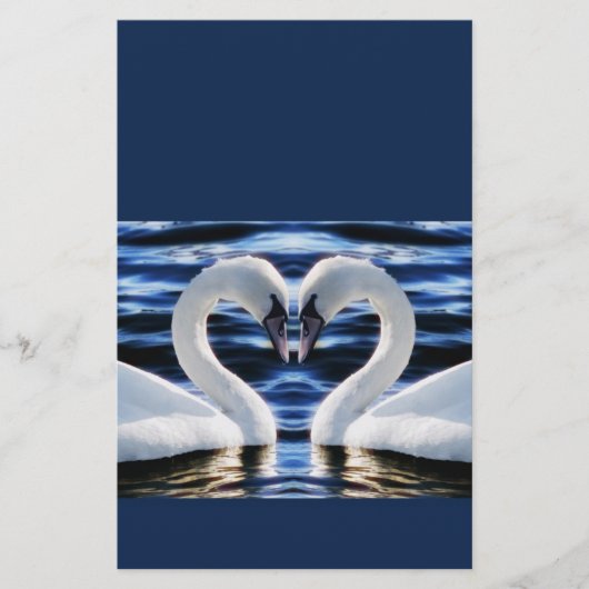 二羽の白鳥 便箋 (正面)