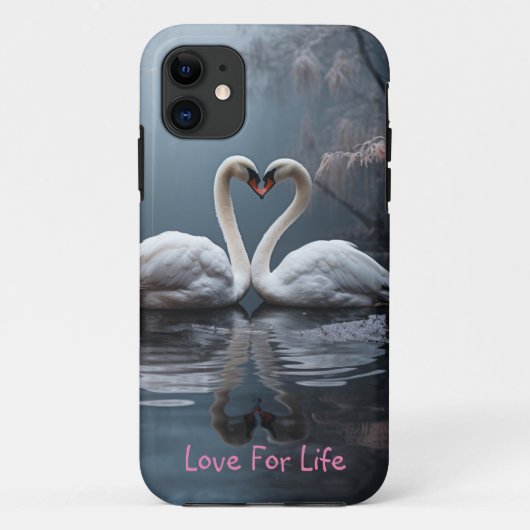 二羽の白鳥 Case-Mate iPhoneケース (裏面)