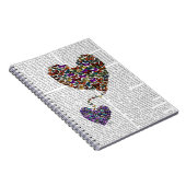 二羽の蝶ハート ノートブック (右側)