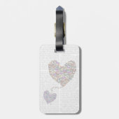 二羽の蝶ハート ラゲッジタグ (裏面縦)