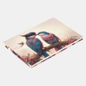 二羽の鳥のフラット サンクス カード ゲストブック (コーナー)