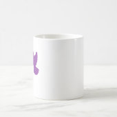二羽の鳥の星座マグカップ • 二重の天体シルエット コーヒーマグカップ (中央)