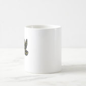 二羽の鳥の星座マグカップ • 調和した二重のシルエット コーヒーマグカップ (中央)