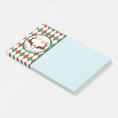 二羽の鹿が型に飛びアーガイル込む素朴 ポストイット (アングル)