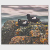 二羽の黒い鳥 ラッピングペーパー (フラット)