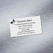 二羽シルエット個人相談会 マグネット名刺 (インサイチュ)