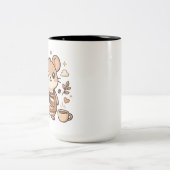 二色かわいいコーヒーマウス マグ (中央)