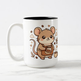 二色かわいいコーヒーマウス マグ