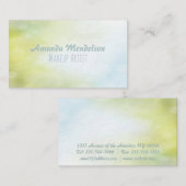 二色の水彩画の勾配の《写真》ぼけ味 名刺 (正面/裏面)