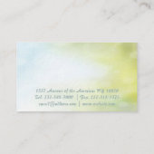 二色の水彩画の勾配の《写真》ぼけ味 名刺 (裏面)