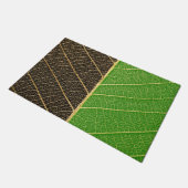 二色の葉っぱ ドアマット (アングル)