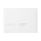 二色タンデムバイク用自転車 ラップアラウンド宛名ラベル (正面)