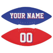 二色ブルーと赤カスタムサッカー アメリカンフットボール (パネル)