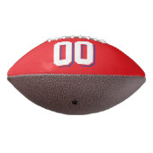 二色ブルーと赤カスタムサッカー アメリカンフットボール (回転270)