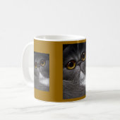 二色ペルシャのマグ コーヒーマグカップ (正面左)