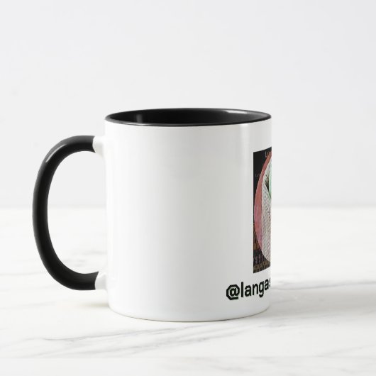 二色マグカップ、450ml マグカップ (左)