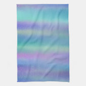 二色性ガラスのレインボーカラーアート キッチンタオル (縦)