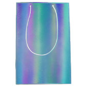 二色性ガラスのレインボーカラーアート ミディアムペーパーバッグ (正面)