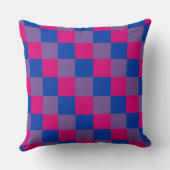 二色性パタ市松模様にーン装飾用クッション クッション (裏面)