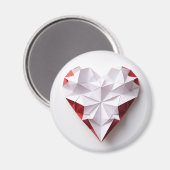 二色折り紙ハート マグネット (正面/裏面)