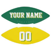 二色緑と黄色のカスタムサッカー アメリカンフットボール (パネル)