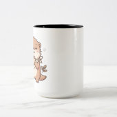 二色陶磁器 カワウソ コーヒーマグ ツートーンマグカップ (中央)