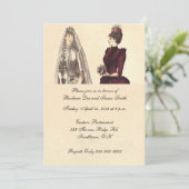 二花嫁結婚ヴィンテージ 招待状 (スタンド正面)