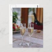 二葉書用シャンパン ポストカード (正面/裏面)