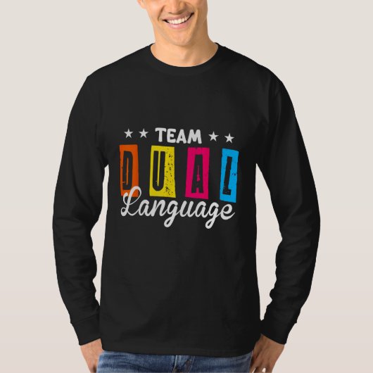 二言語教師のバックトゥスクール隊_2 Tシャツ (正面)