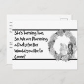 二転誕生日 インビテーションポストカード (正面/裏面)