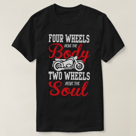 二輪で魂を動かす Tシャツ (デザイン正面)