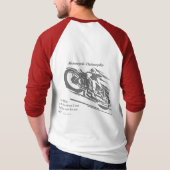 二輪の哲学者 Tシャツ (裏面)