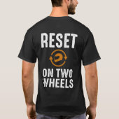 二輪車でのリセット療法Tシャツ Tシャツ (裏面)