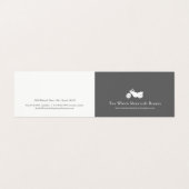 二輪車ホワイトモータリングサービスアポイントメント 名刺 (外部フラット)