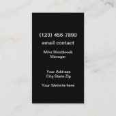 二辺土地の開墾と伐採 名刺 (裏面)