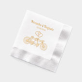 二連ヴィンテージ用自転車 箔ナプキン (左)