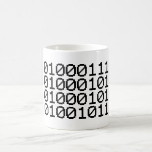 二進ギーク コーヒーマグカップ