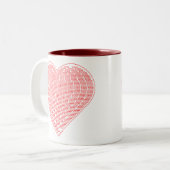 二進ハートのマグ ツートーンマグカップ (正面左)
