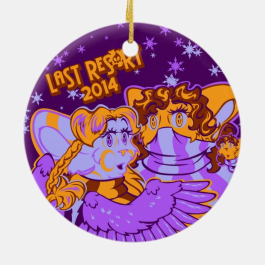 二進メロディー -- 最後のRes0rt 2014のオーナメント セラミックオーナメント (裏面)