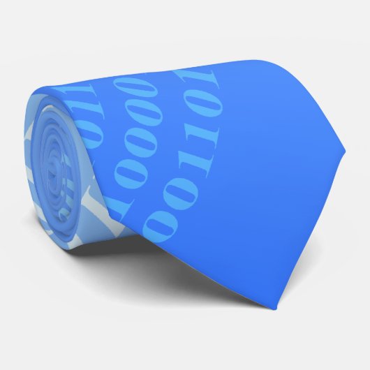 二進地球の背景 ネクタイ (ロール)
