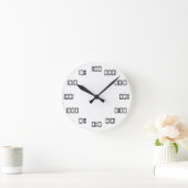 二進時間 ラウンド壁時計 (ホーム)