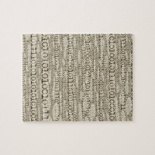 二進粋でファンキーなおたくの真面目なギークのレトロ ジグソーパズル (横)